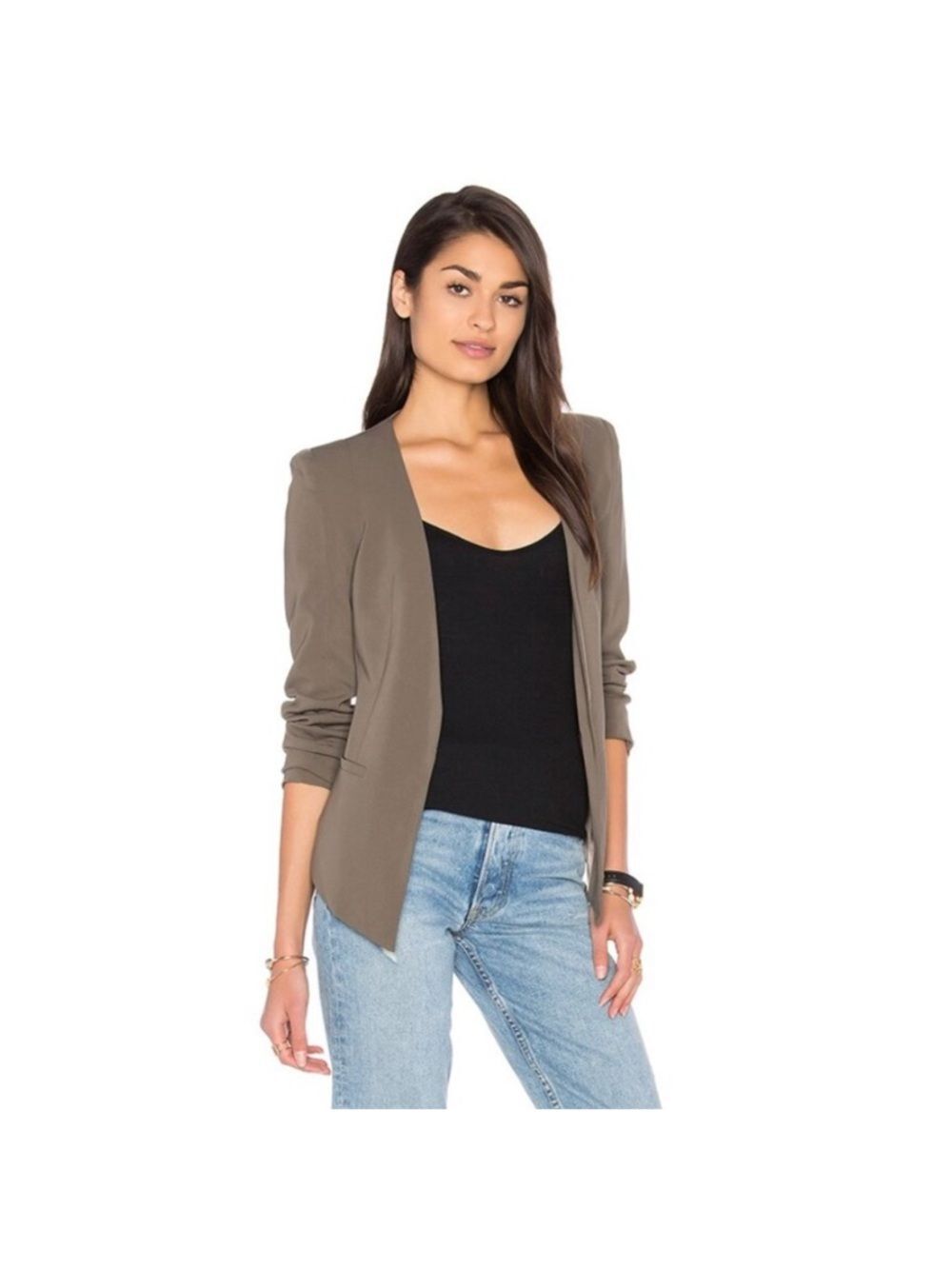 James Jeans V-Blazer | Military Green | Size M | Minimalist Chic